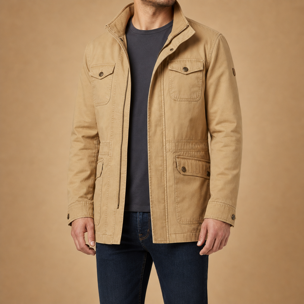 Foster High-Neck Utility Jacket