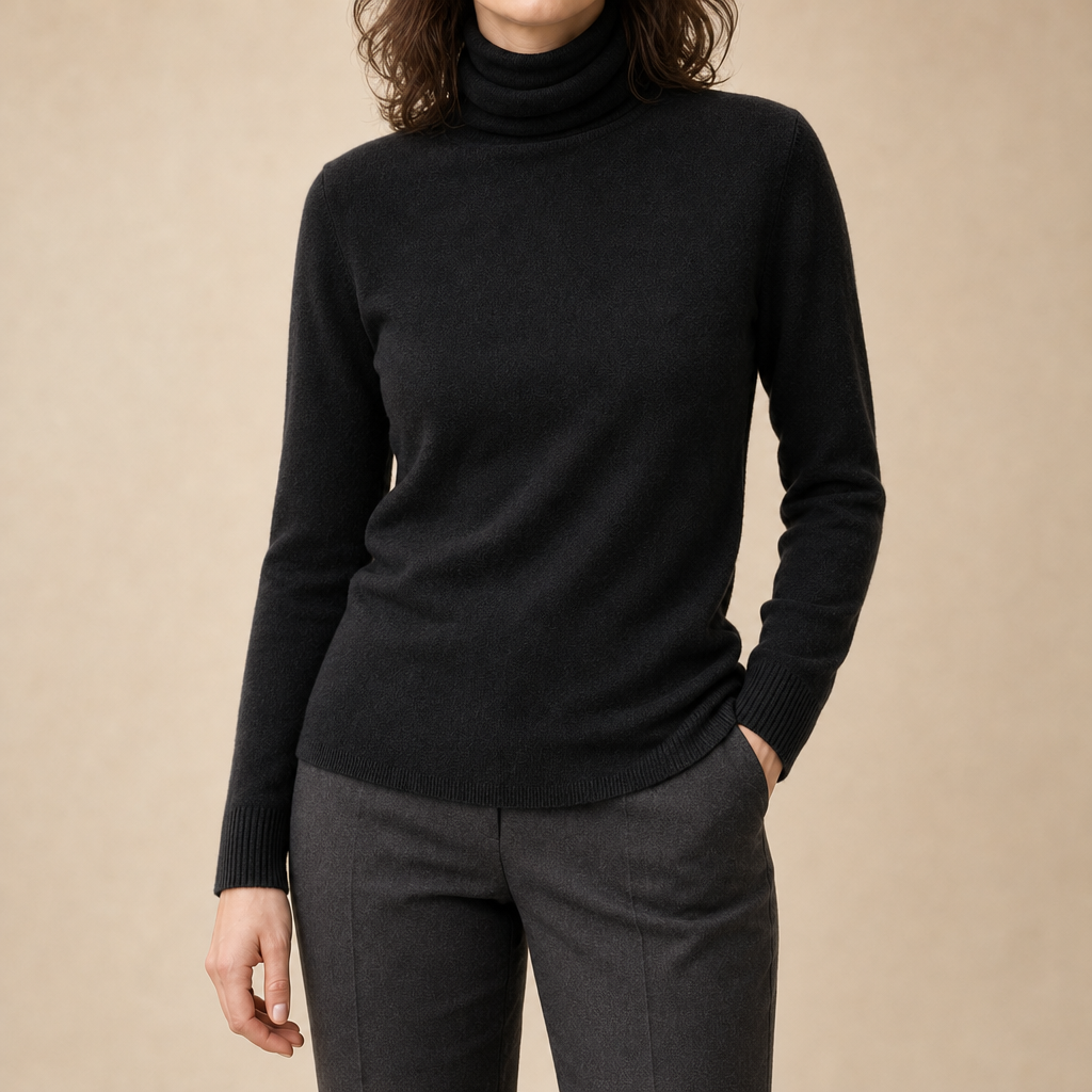 Elsie Fine Knit Turtleneck Sweater