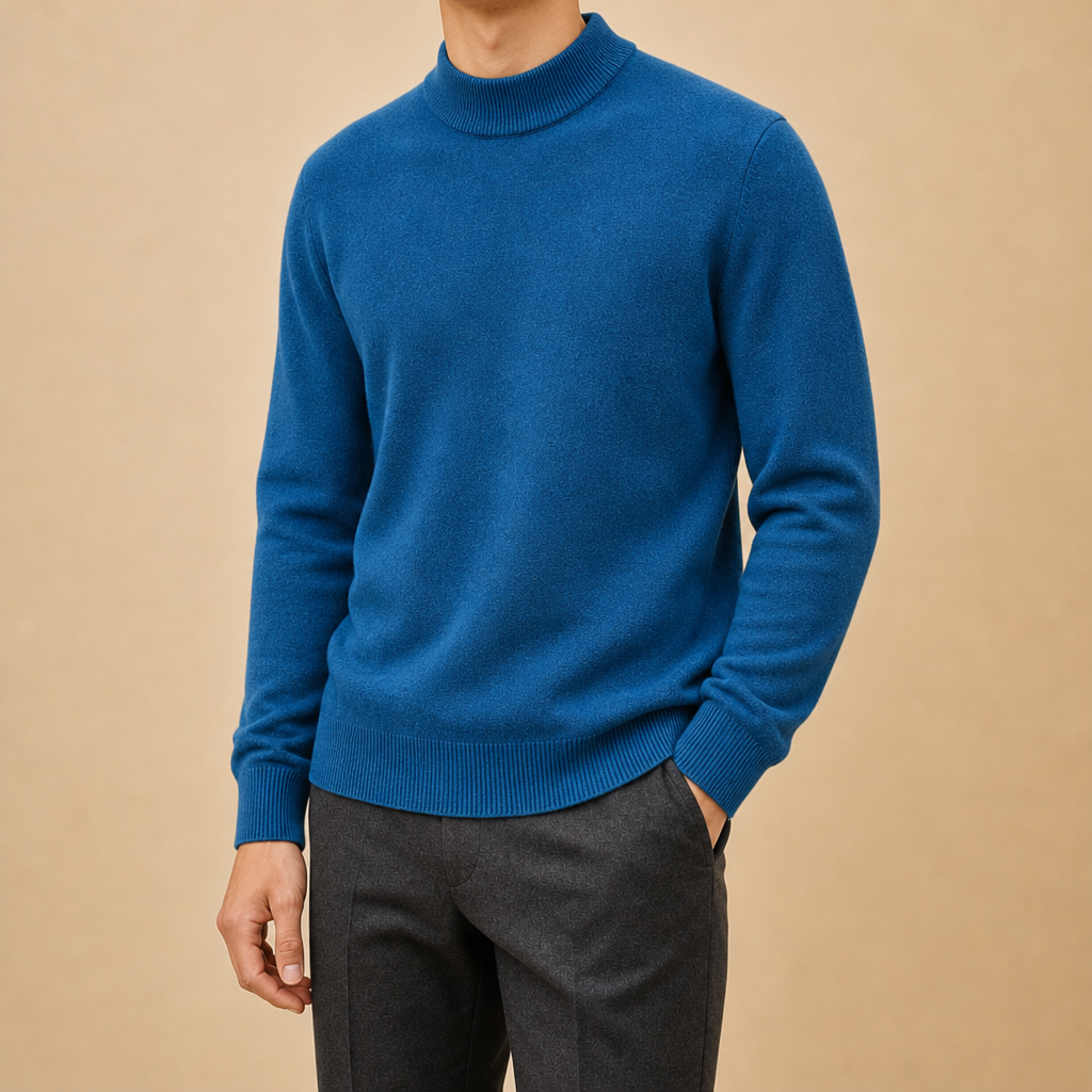Russell Mock Neck Knit Sweater