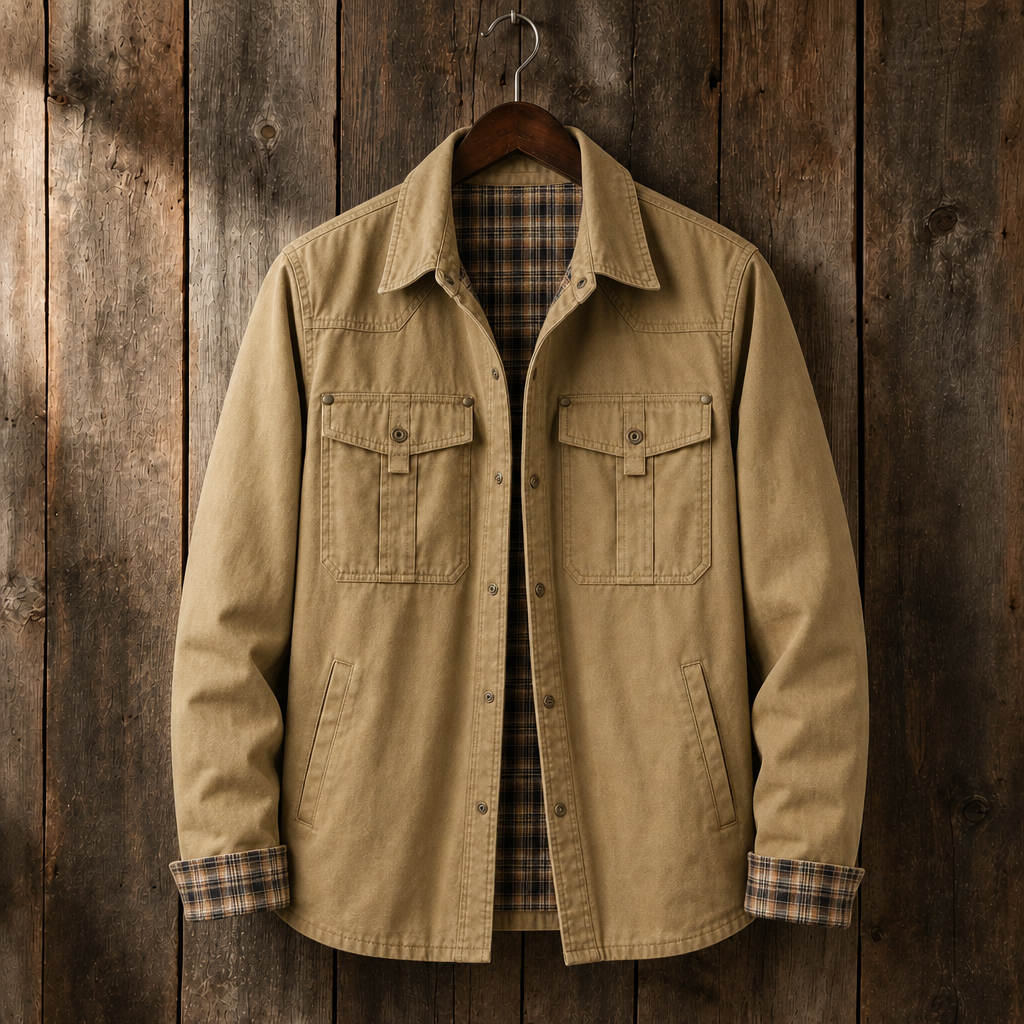 Hollis Plaid-Lined Utility Jacket