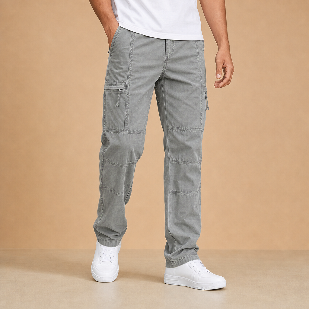 Wilbur Stretch Cotton Cargo Pants