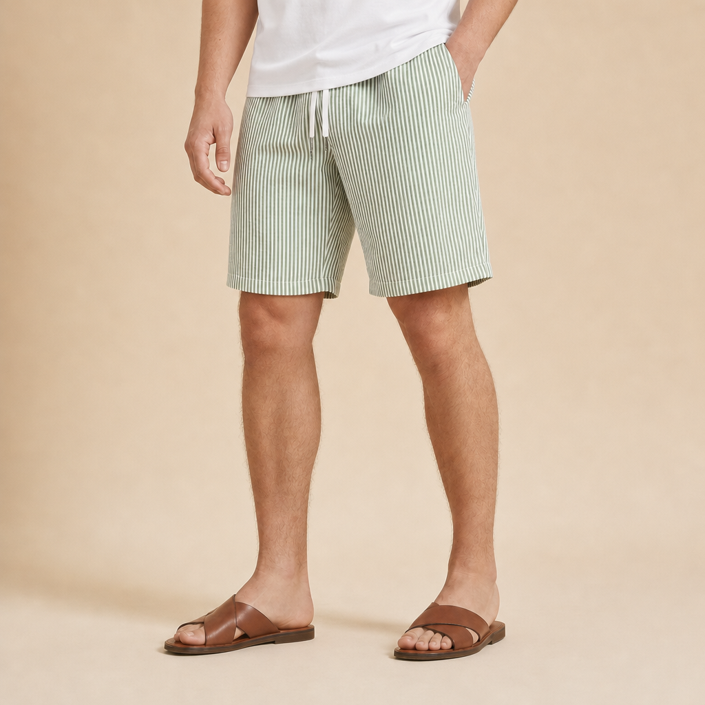 Felix Striped Drawstring Shorts