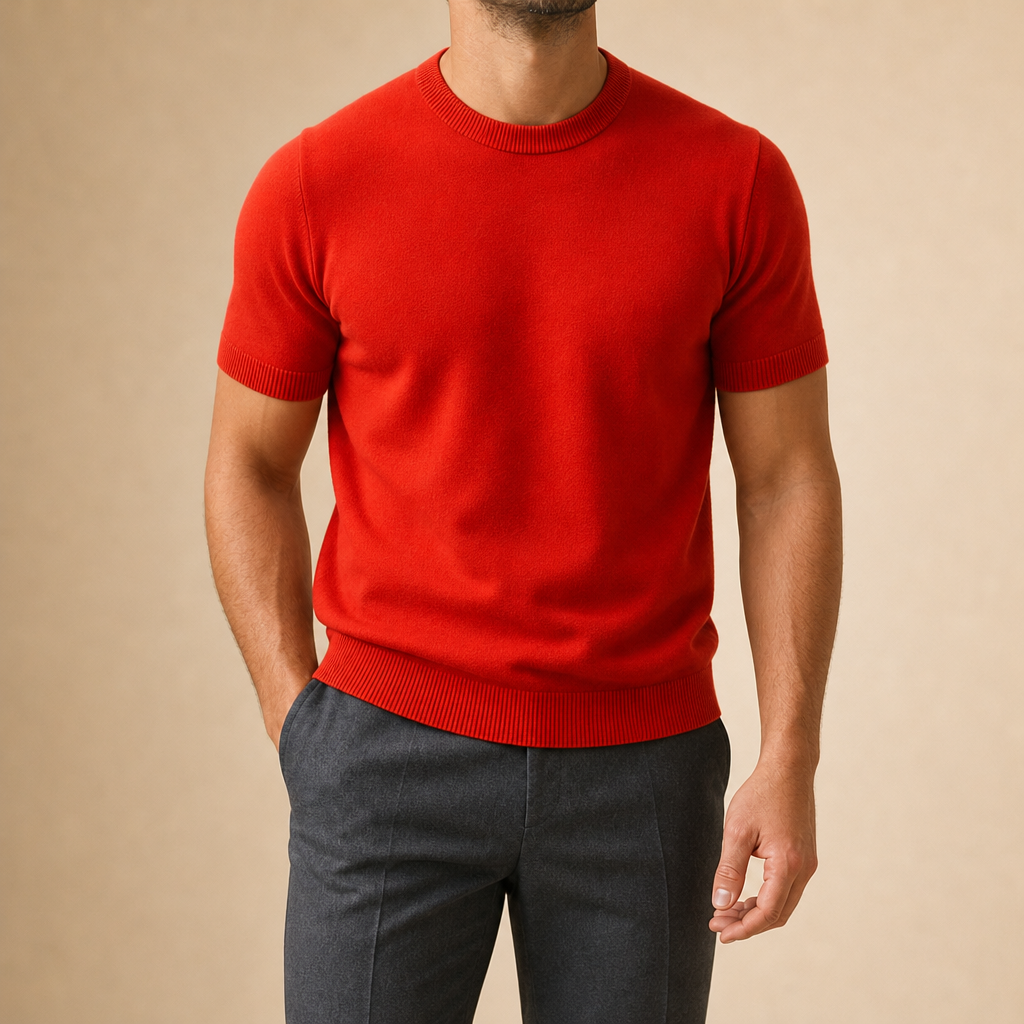Leland Wool Cashmere Knit T-Shirt