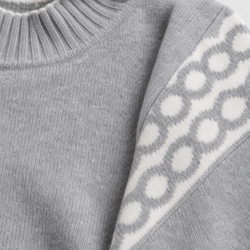 Flora Mock Neck Knit Sweater