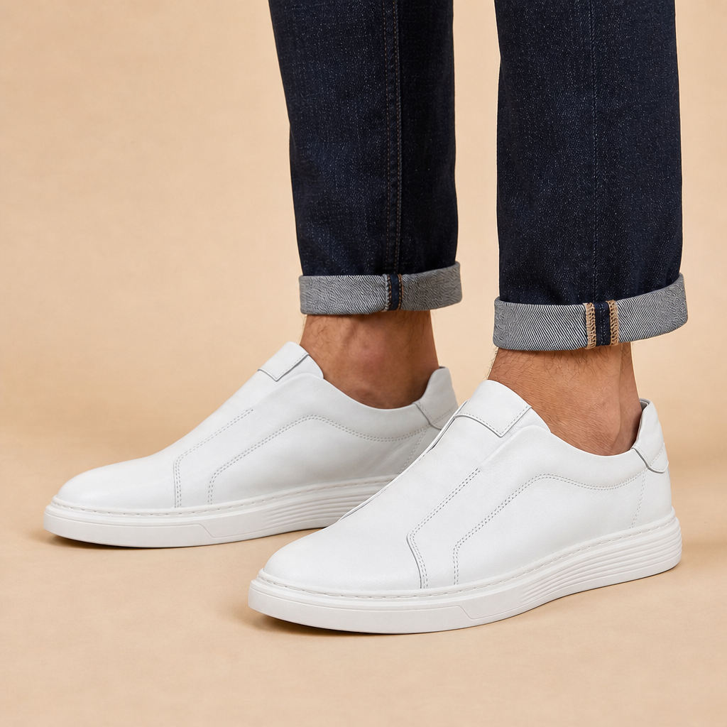 Conrad Leather Slip-On Sneakers