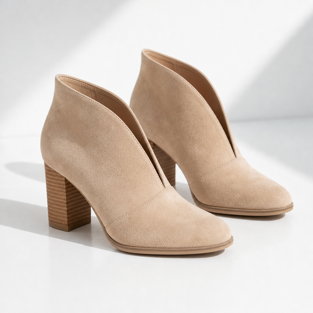 Irene V-Cut Ankle Boots