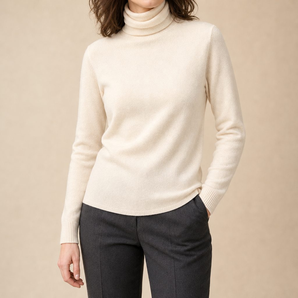 Elsie Fine Knit Turtleneck Sweater