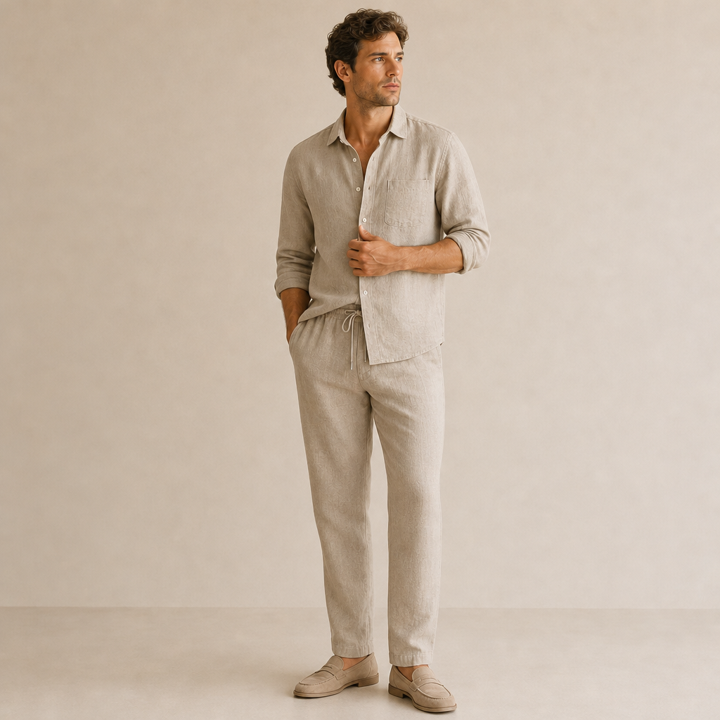 Dean Linen Shirt and Pant Set