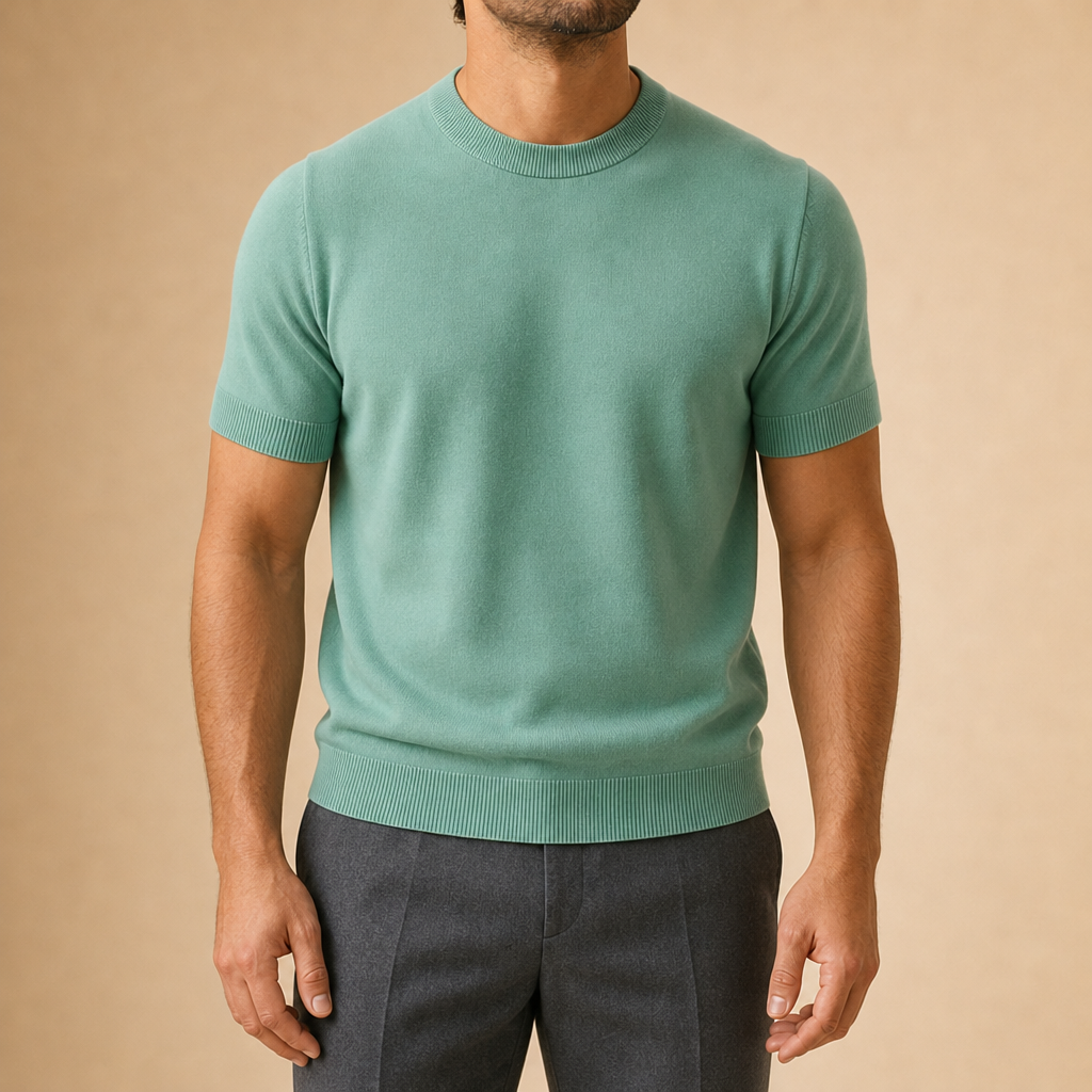 Leland Wool Cashmere Knit T-Shirt