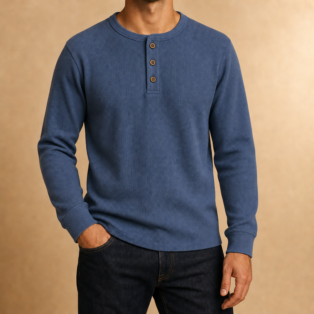 Boyd Ribbed Henley Shirt