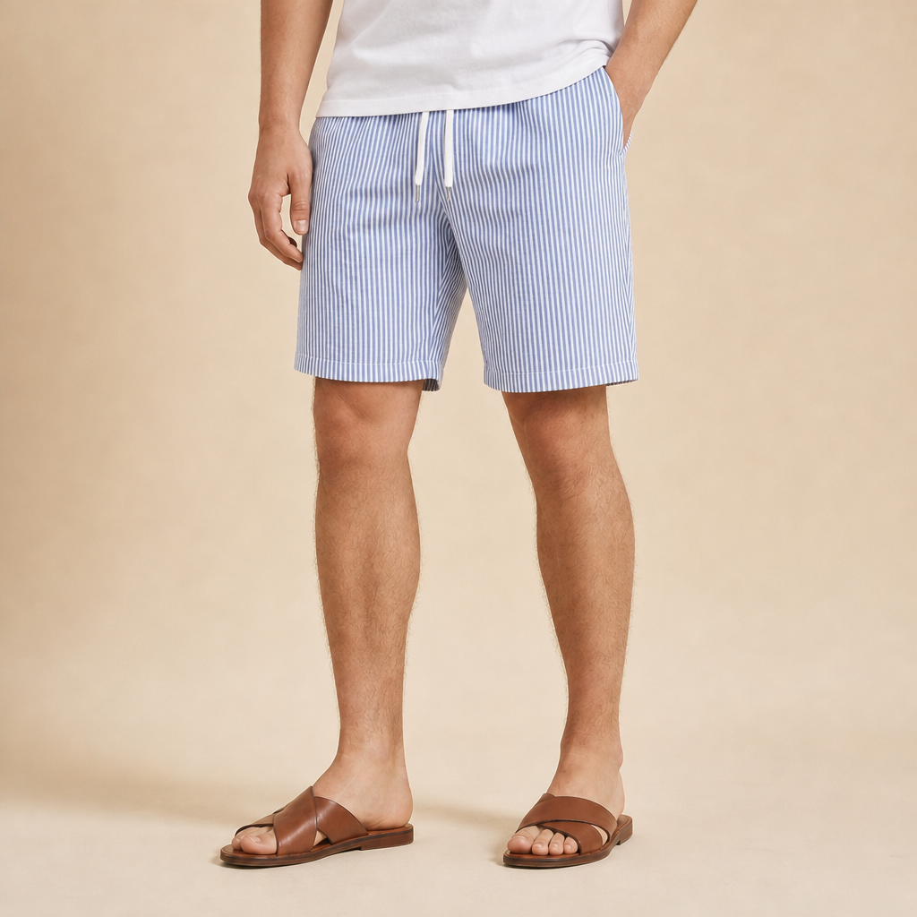 Felix Striped Drawstring Shorts