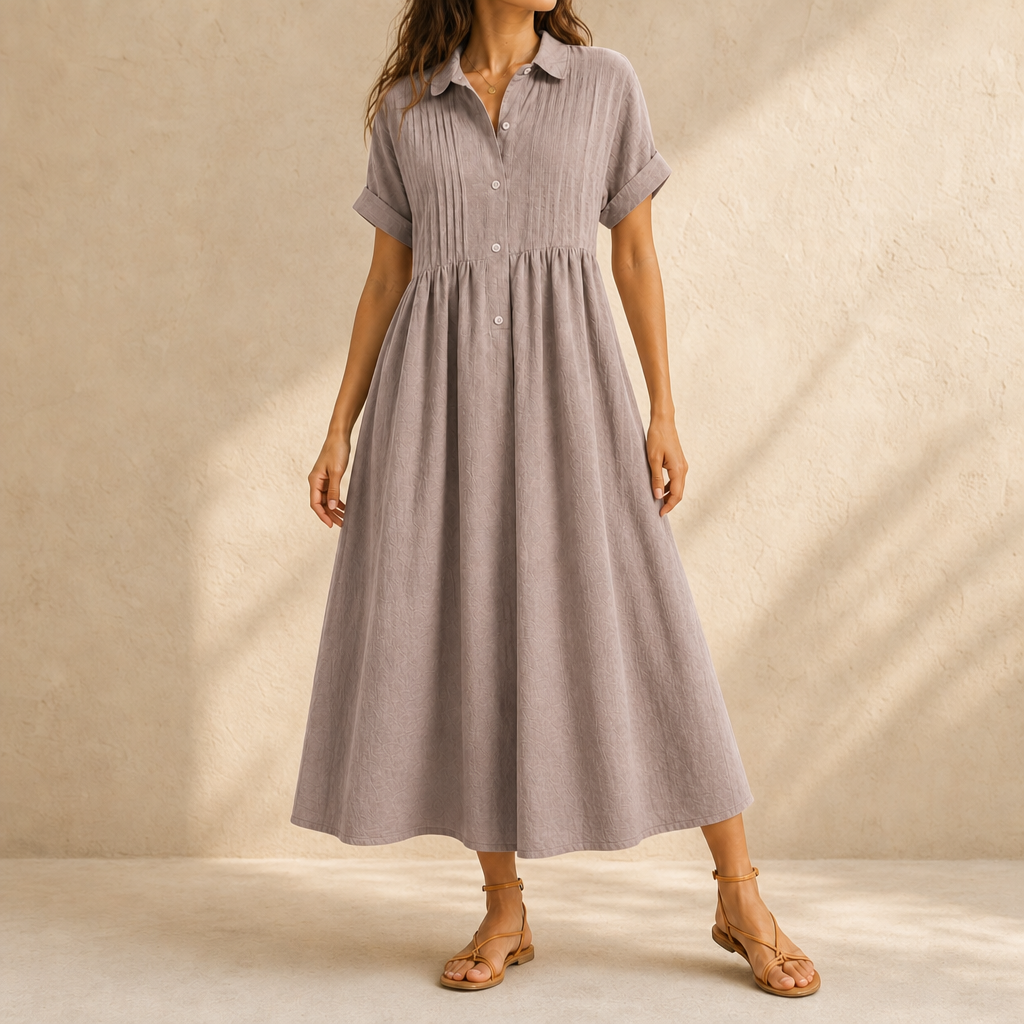 Edith Pintuck Midi Dress