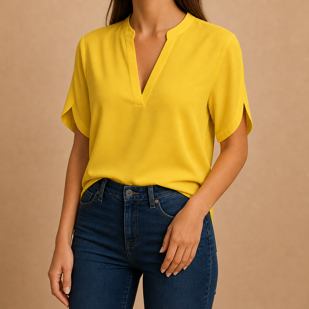 Marian Split-Sleeve Blouse