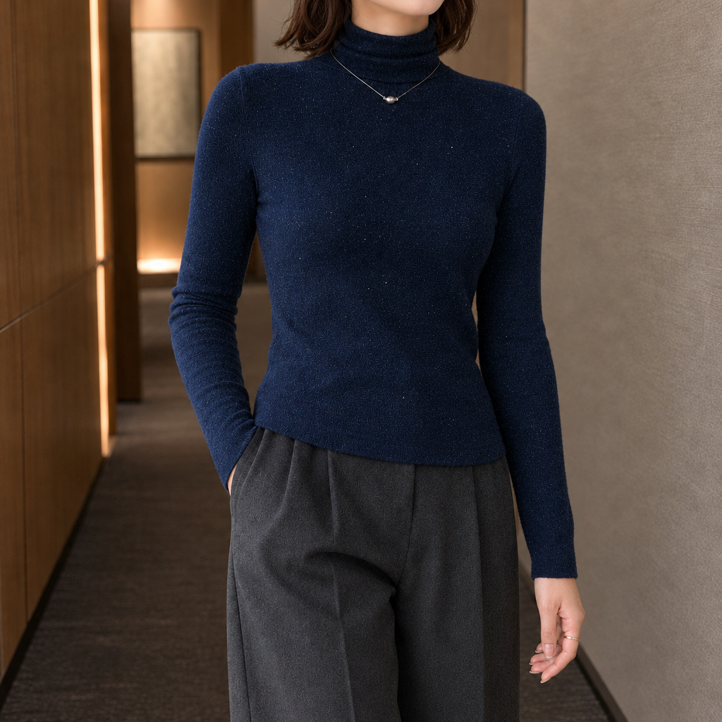 Marlene Sparkle Turtleneck Sweater