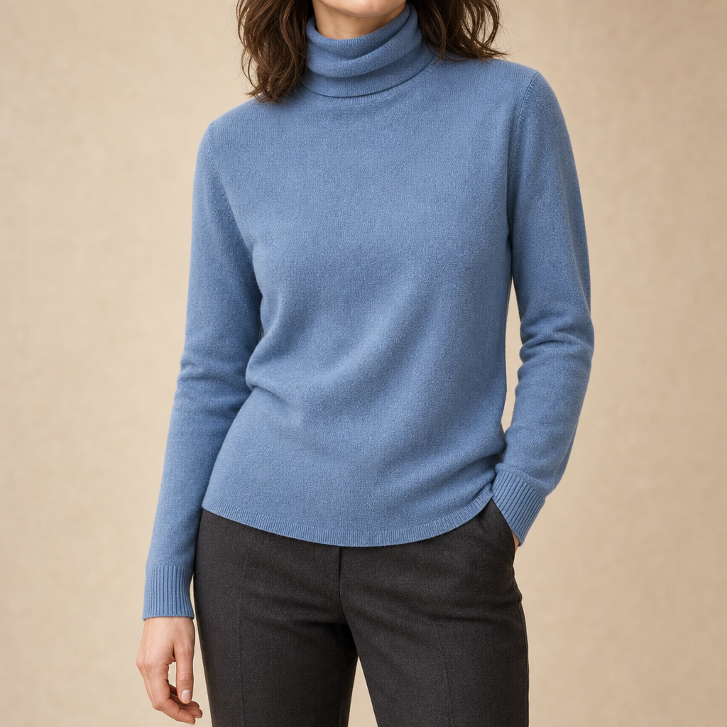 Elsie Fine Knit Turtleneck Sweater