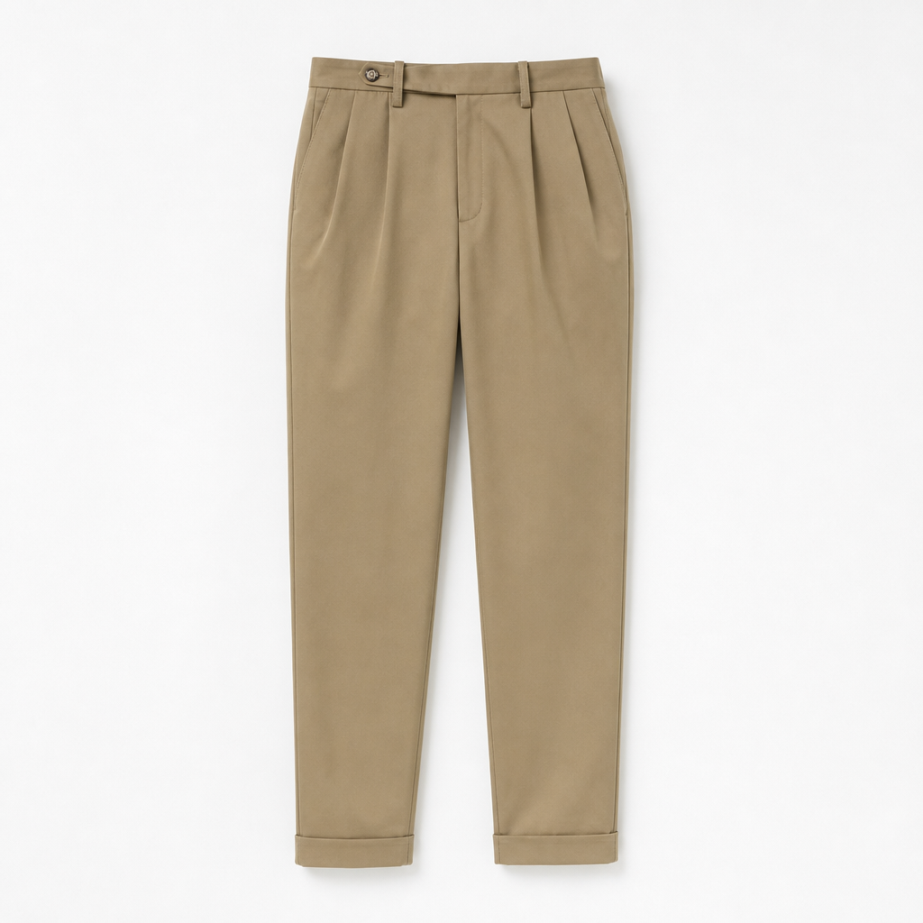 Clyde Pleated Slim Trousers