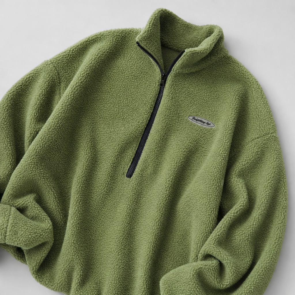 Veronica Textured Quarter-Zip Sweatshirt