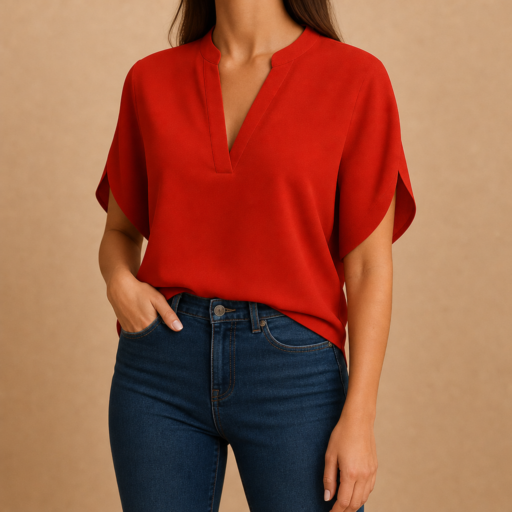 Marian Split-Sleeve Blouse
