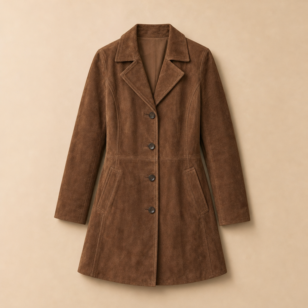 Helena Longline Suede Coat