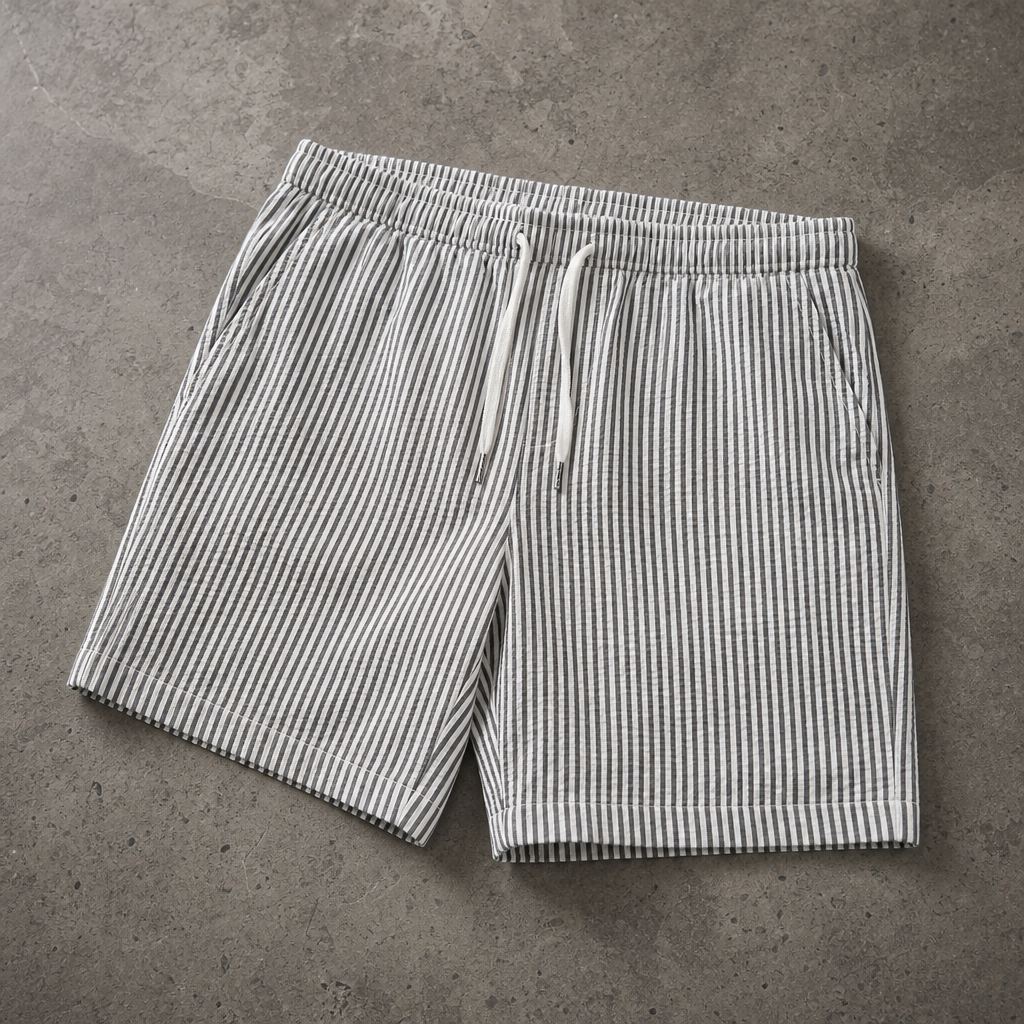 Felix Striped Drawstring Shorts