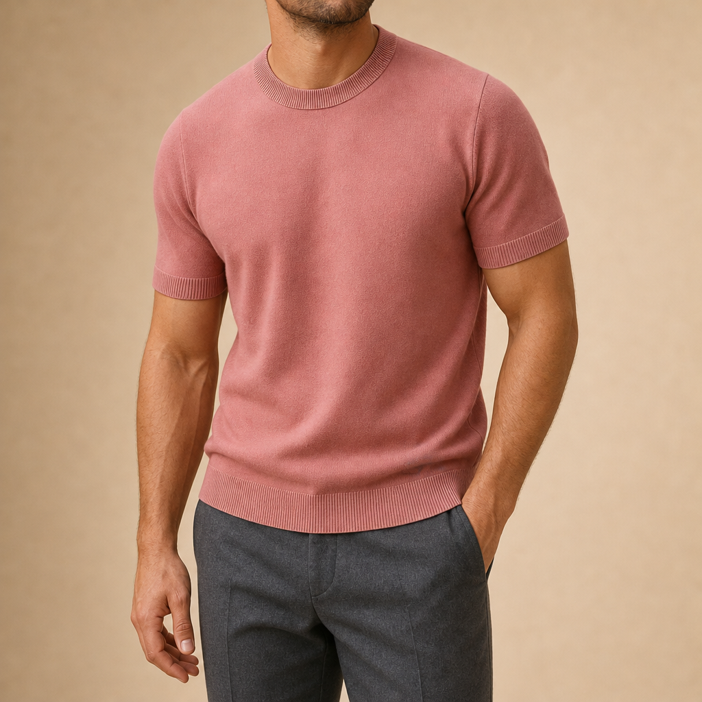 Leland Wool Cashmere Knit T-Shirt