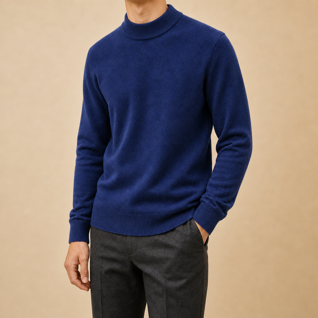 Russell Mock Neck Knit Sweater