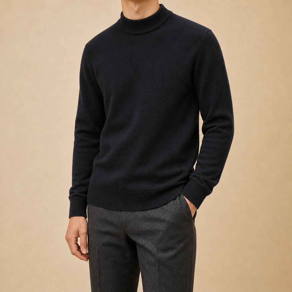 Russell Mock Neck Knit Sweater