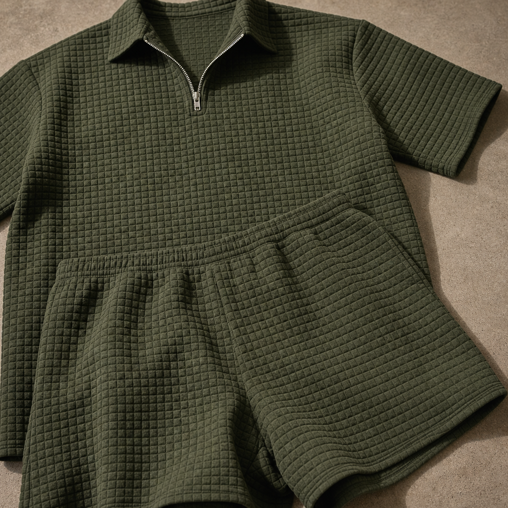 Tobias Waffle Short Set
