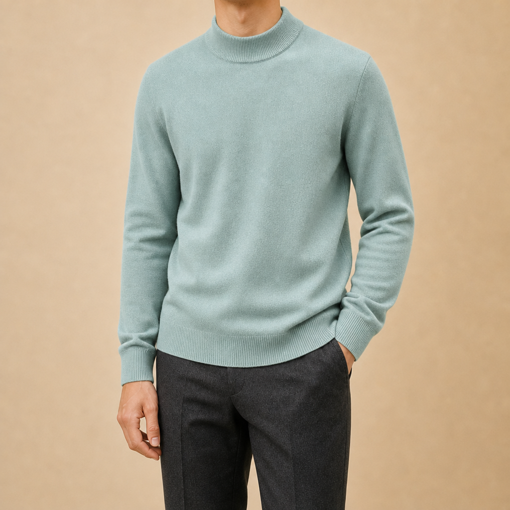 Russell Mock Neck Knit Sweater