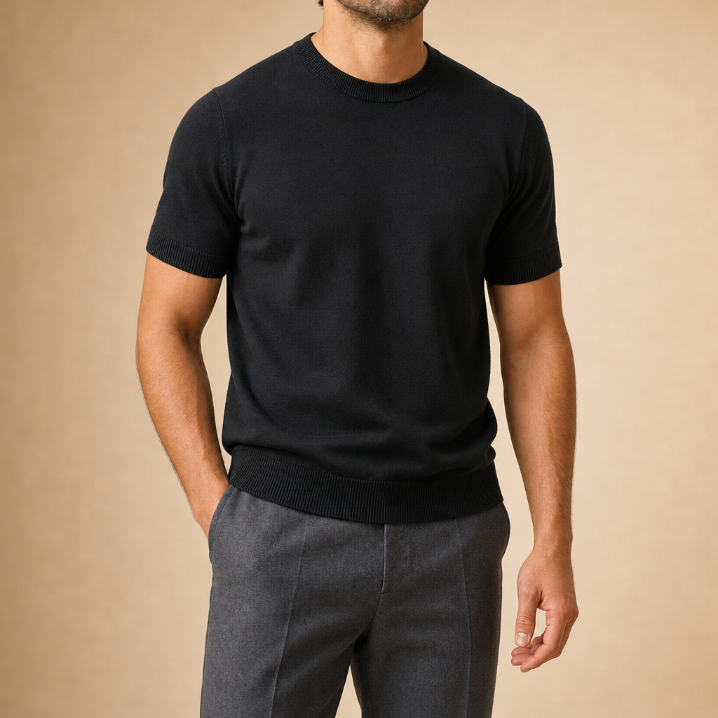Leland Wool Cashmere Knit T-Shirt
