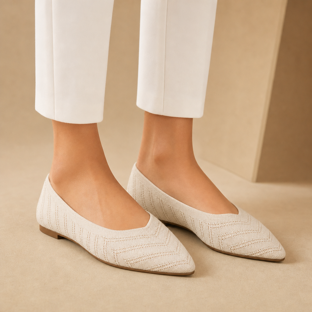 Dorothy Pointed Knit Loafers