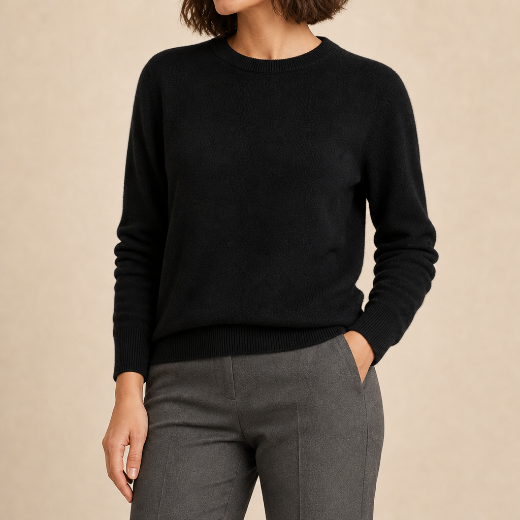 Pearl Cashmere Crewneck Sweater